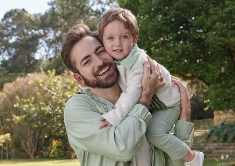 Thales Bretas comemora aniversário do filho, Gael: ‘Te amo para sempre’