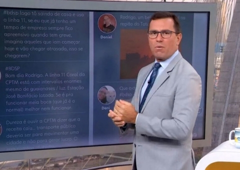 Rodrigo Bocardi se irrita com internauta e manda recado ao vivo