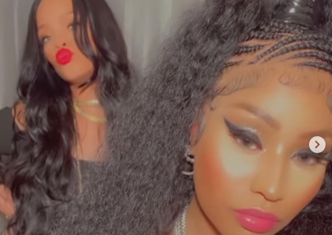 Nicki Minaj posta foto rara do filho em encontro com Rihanna e fãs piram