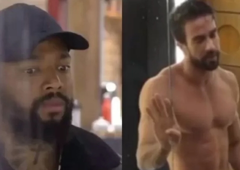 Nego do Borel se espanta ao ver pênis de Erasmo Viana e reação viraliza; vídeo