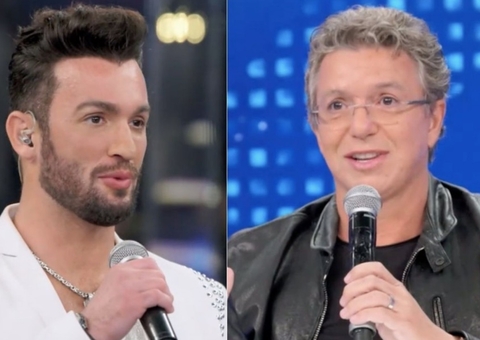 Diego Hypolito leva puxão de orelha de Boninho e paga mico no Show dos Famosos