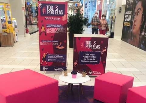 Shopping de Manaus faz arrecadação de absorventes para mulheres de vulnerabilidade