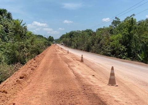 Devido baixa resistência do solo, Seinfra anuncia paralisação das obras da AM-010