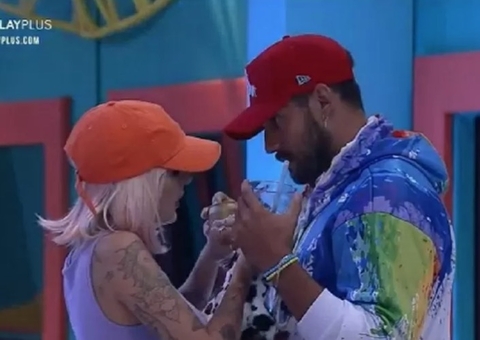 A Fazenda: Lary Bottino cai matando em cima de Bill e é rejeitada pelo peão