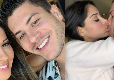 Mayra Cardi e Arthur Aguiar anunciam reconciliação em vídeo com beijão