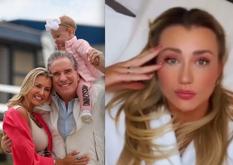 Mulher de Justus reclama após dormir um fim de semana com filha: 'exausta'