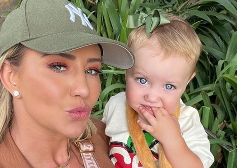 Ana Paula Siebert, esposa de Justus, rebate críticas por filha dormir com babá