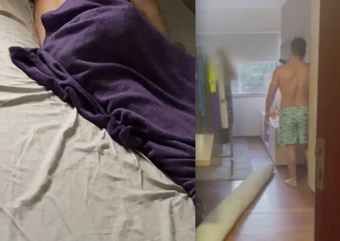 Jovem bêbado dorme na casa errada e é acordado por morador armado; vídeo