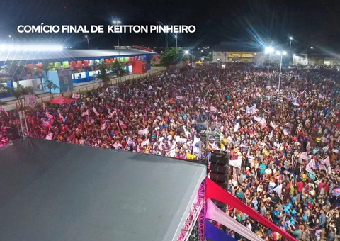 Keitton Pinheiro reúne multidão em último comício antes da eleição em Coari