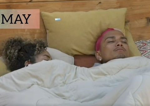 Sthe e Dynho movimentam edredom e internautas apontam masturbação; vídeo