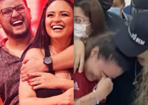 Vídeo: Luiza se emociona ao se despedir do amigo, cantor Maurílio