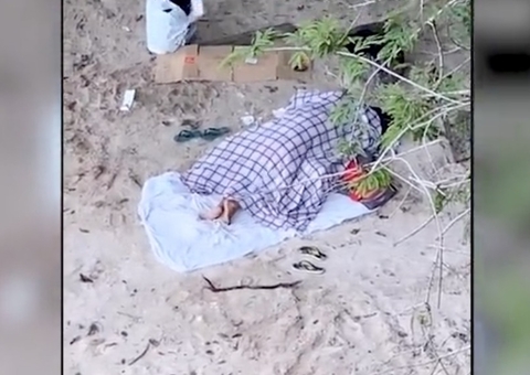 Blogueira flagra casal transando na praia da Ponta Negra, em Manaus; vídeo