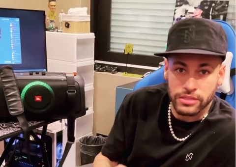 Neymar recebe música inédita de Thiaguinho e Felipe Araújo e vaza na web