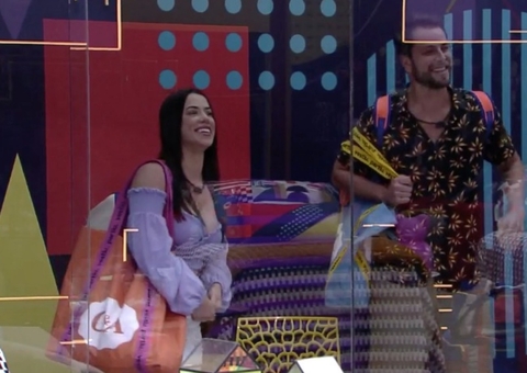 BBB22: Larissa e Gustavo chegam na Casa de Vidro e brothers ainda não sabem