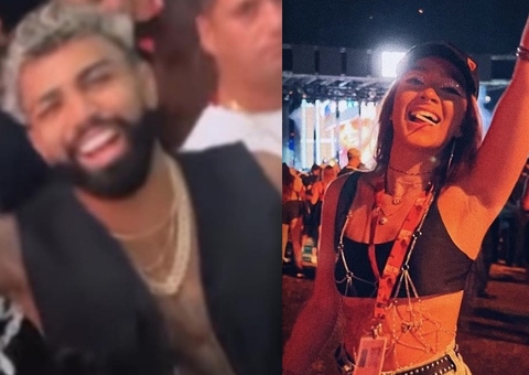 Mel Maia é flagrada em clima de intimidade com Gabigol em festa