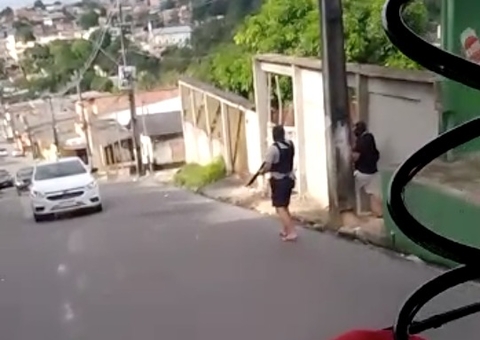 SSP se pronuncia após vídeo de homens armados com fuzis em rua de Manaus
