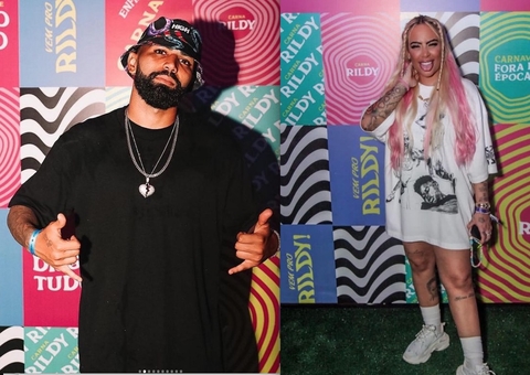 Gabigol e Rafaella Santos são vistos aos beijos em festa de Carnaval 