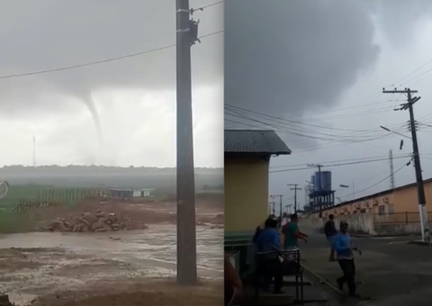 Tromba d'água assusta moradores e causa prejuízos no Amazonas; Vídeos