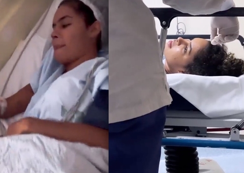 Sthe Matos recebe alta após sangramento no cérebro