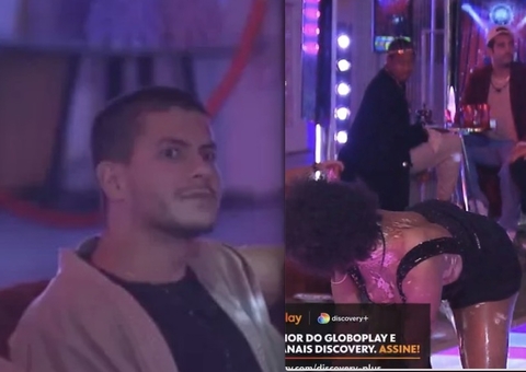 Natália faz dança sensual para Eliezer e deixa Arthur chocado: ‘Alguém tá vendo isso?'