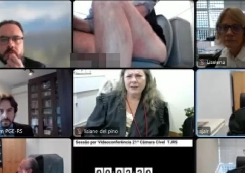 Audiência virtual é encerrada após participante aparecer seminu em vaso sanitário