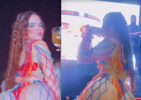Mel Maia rebola muito de fio dental em festão de 18 anos; vídeos 