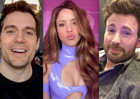 Shakira passa a seguir Chris Evans e Henry Cavill após se separar de Piqué 