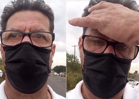 Vídeo mostra momento em que jornalista descobre que filho morreu em acidente