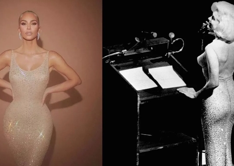 Kim Kardashian nega a acusação de ter danificado vestido de Marilyn Monroe
