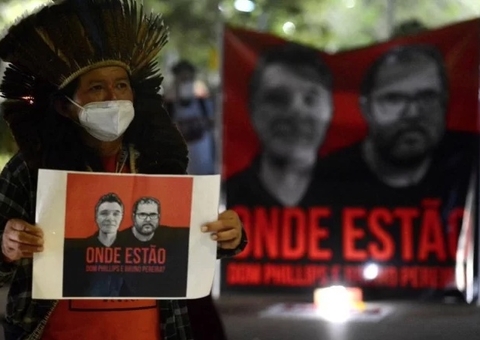 Indígenas e servidores da Funai fazem paralisação de 24 horas por justiça a Dom e Bruno