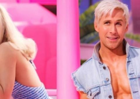 Margot Robbie e Ryan Gosling aparecem como Barbie e Ken em bastidores; veja
