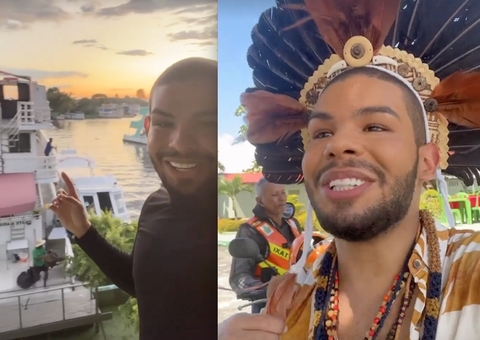 Vyni realiza sonho de conhecer Parintins após exaltar festival durante o BBB22