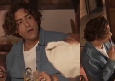 Gafe em Pantanal: internautas flagram Jove 'comendo ar' e cena viraliza