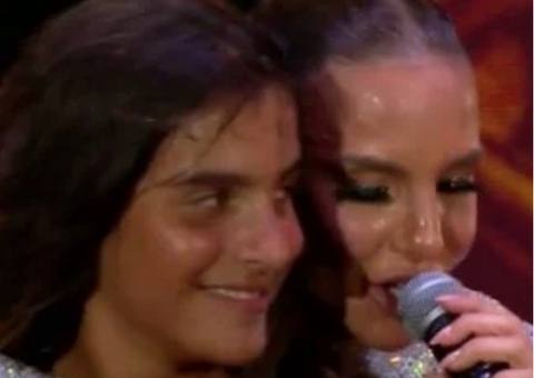 Aos 12, filho de Ivete Sangalo surge musculoso ao lado do pai na academia 