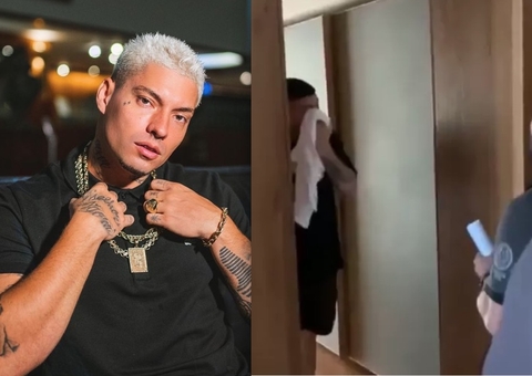 Vídeo mostra momento em que Filipe Ret é levado para delegacia