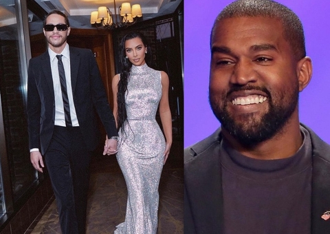 Kanye West tira sarro de Pete Davidson com meme após término com Kim Kardashian