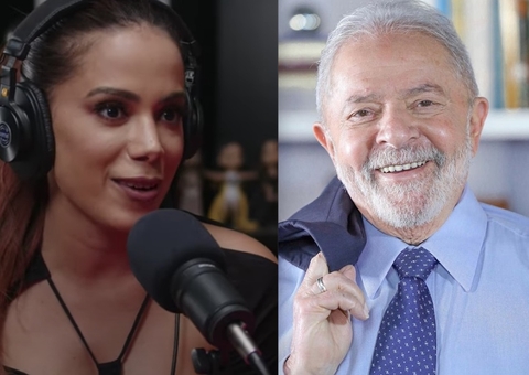 Anitta mostra áudio que recebeu de Lula ao vivo em podcast