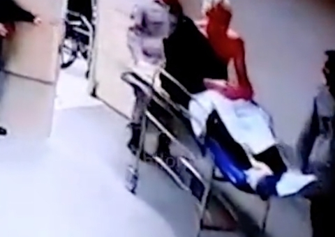 Em vídeo, Bruno Krupp deixa hospital público 12 horas antes de entrar em particular