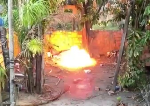 Vídeos: Explosivos são detonados após serem achados em quintal de casa em Manaus