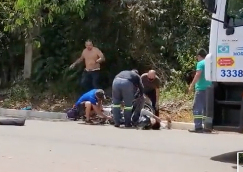 Vídeo: Motociclistas se chocam de frente em acidente no Iranduba