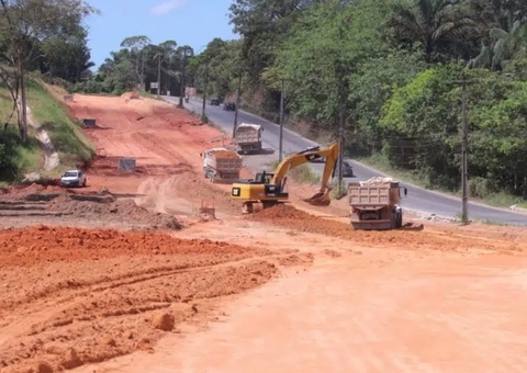 Obra de duplicação na estrada do Tarumã terá novo desvio a partir deste sábado em Manaus