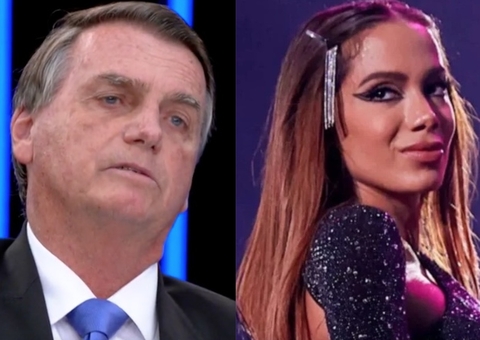 Anitta debocha de Bolsonaro após ‘cola’ na mão e presidente responde 