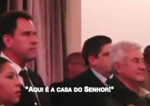 Vídeo: Ex-ministro Marcos Pontes pede voto em igreja e fiel se irrita: ‘tá errado isso’