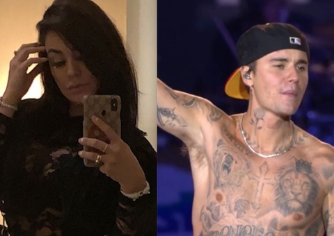 Brasileira que filmou Justin Bieber na cama noivou com skeik de Dubai