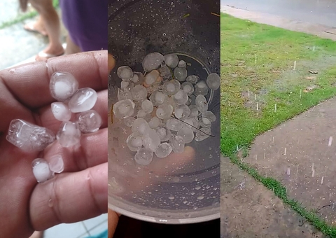 Vídeos: Chuva de granizo atinge bairros em Manacapuru no Amazonas