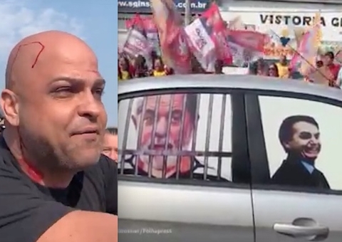 Bolsonarista com adereços anti-Lula deixa sangrando local de evento de petista no RJ