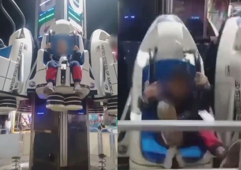 Vídeo: Brinquedo despenca em parque de diversões e deixa feridos