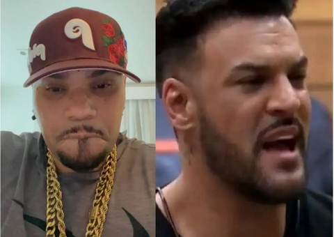 Naldo ameaça MC Créu após funkeiro detonar Moranguinho: 'Vou te dar um pau'