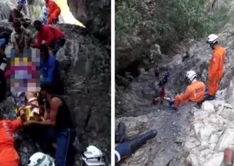 Mulher morre e outra fica ferida após pedra se desprender de cânion