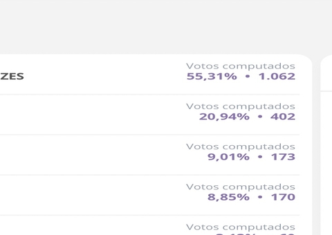 Quase 1% apuradas: Coronel Menezes sai com 55,31% 